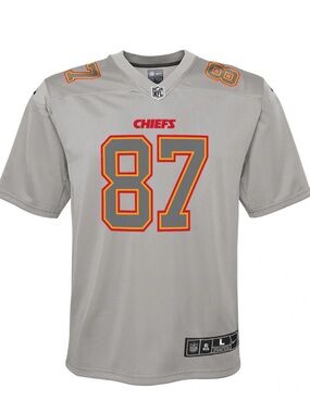 Nike Gray Chiefs #87 Travis Kelce Football Jersey Youth Large Like New